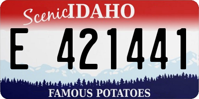 ID license plate E421441