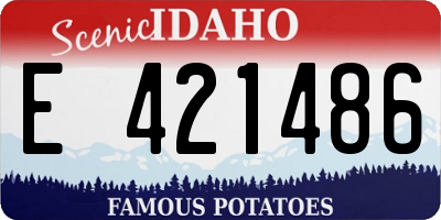ID license plate E421486