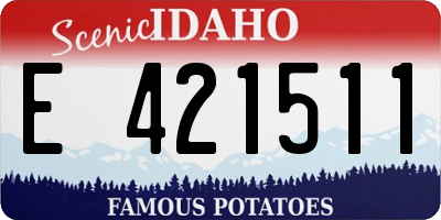 ID license plate E421511