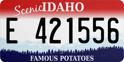 ID license plate E421556