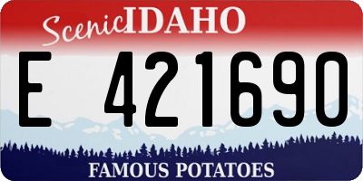 ID license plate E421690