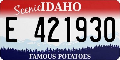 ID license plate E421930