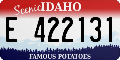 ID license plate E422131