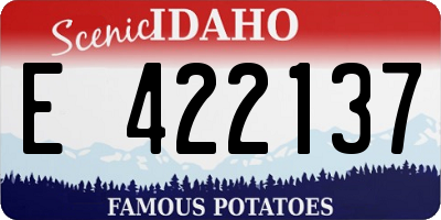 ID license plate E422137