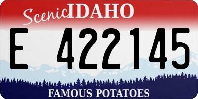 ID license plate E422145