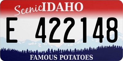 ID license plate E422148