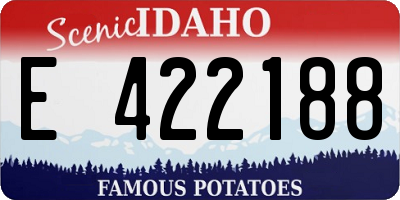 ID license plate E422188