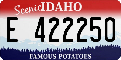 ID license plate E422250