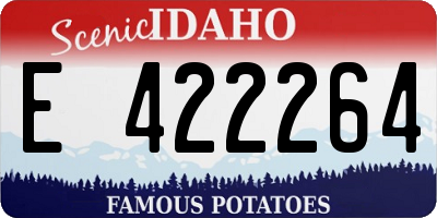 ID license plate E422264