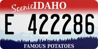 ID license plate E422286