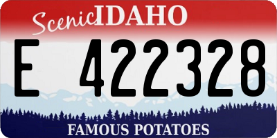 ID license plate E422328