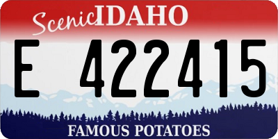 ID license plate E422415