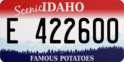 ID license plate E422600