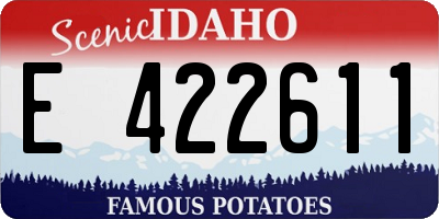 ID license plate E422611