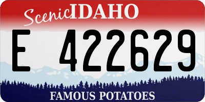 ID license plate E422629