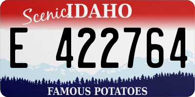 ID license plate E422764