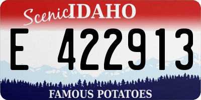 ID license plate E422913