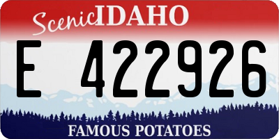 ID license plate E422926