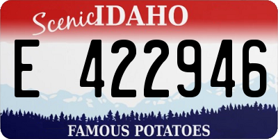 ID license plate E422946