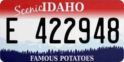 ID license plate E422948
