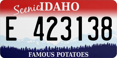 ID license plate E423138