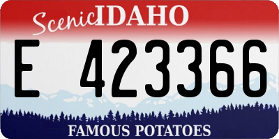 ID license plate E423366