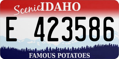 ID license plate E423586