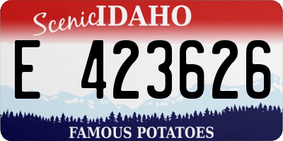 ID license plate E423626