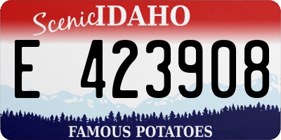 ID license plate E423908