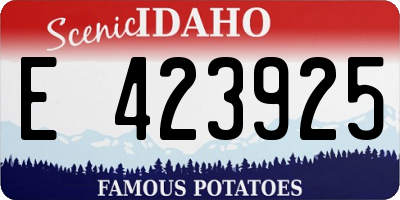ID license plate E423925