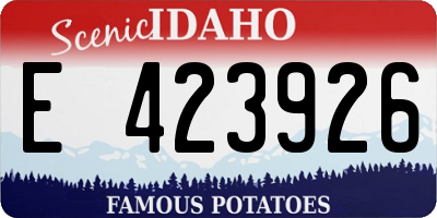 ID license plate E423926