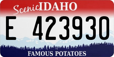 ID license plate E423930