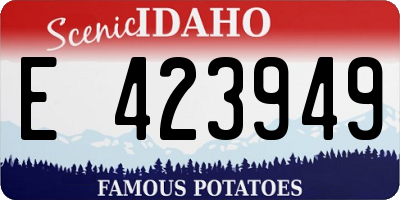 ID license plate E423949