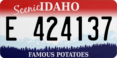 ID license plate E424137