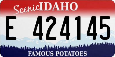ID license plate E424145