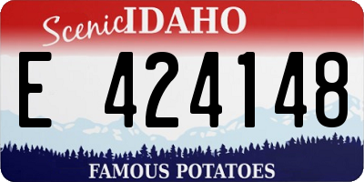 ID license plate E424148