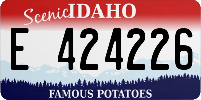 ID license plate E424226