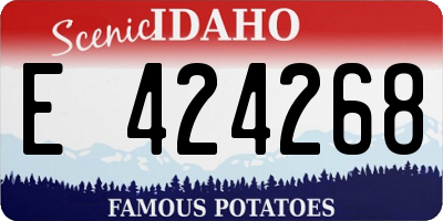 ID license plate E424268