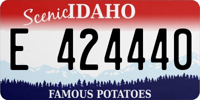 ID license plate E424440