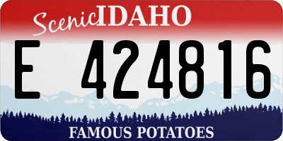 ID license plate E424816