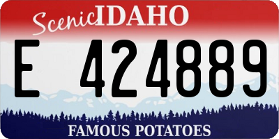 ID license plate E424889