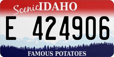 ID license plate E424906