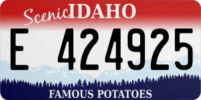 ID license plate E424925
