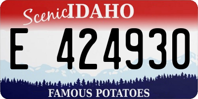 ID license plate E424930