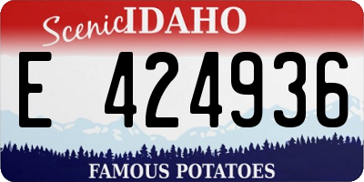 ID license plate E424936
