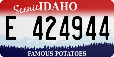 ID license plate E424944