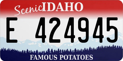 ID license plate E424945