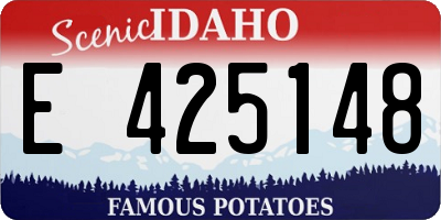 ID license plate E425148