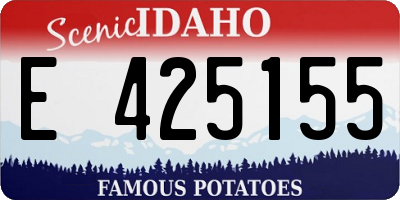 ID license plate E425155