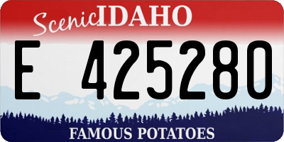 ID license plate E425280